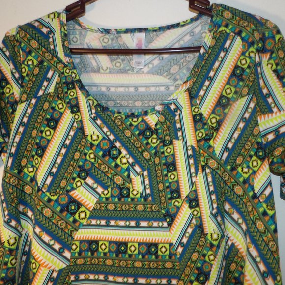 NWOT Lularoe Retro 60s Pattern Style Tunic Top Sz XS - Picture 2 of 5